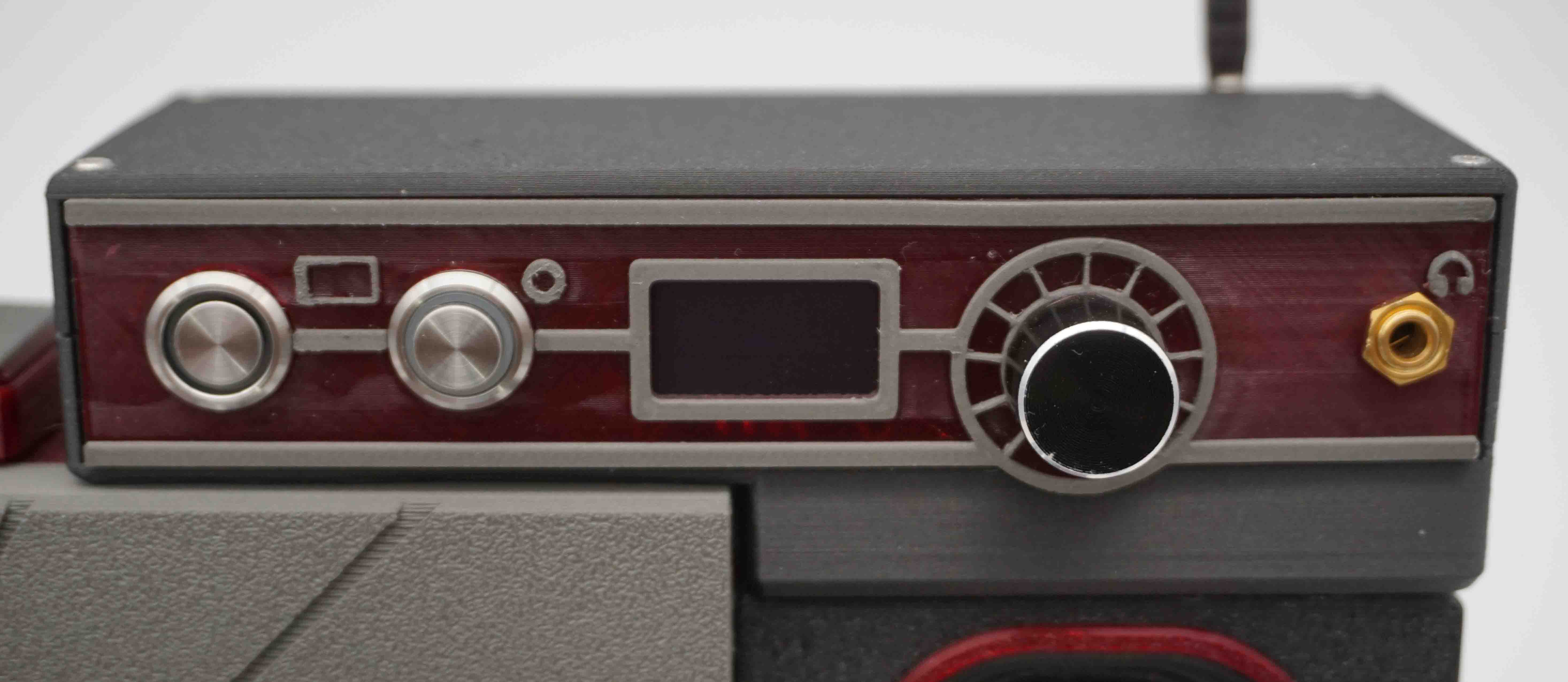 Cyberdeck Red V2 controls panel